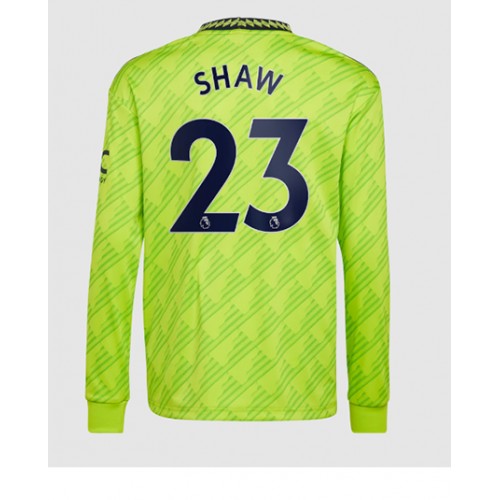 Dres Manchester United Luke Shaw #23 Rezervni 2022-23 Dugi Rukav